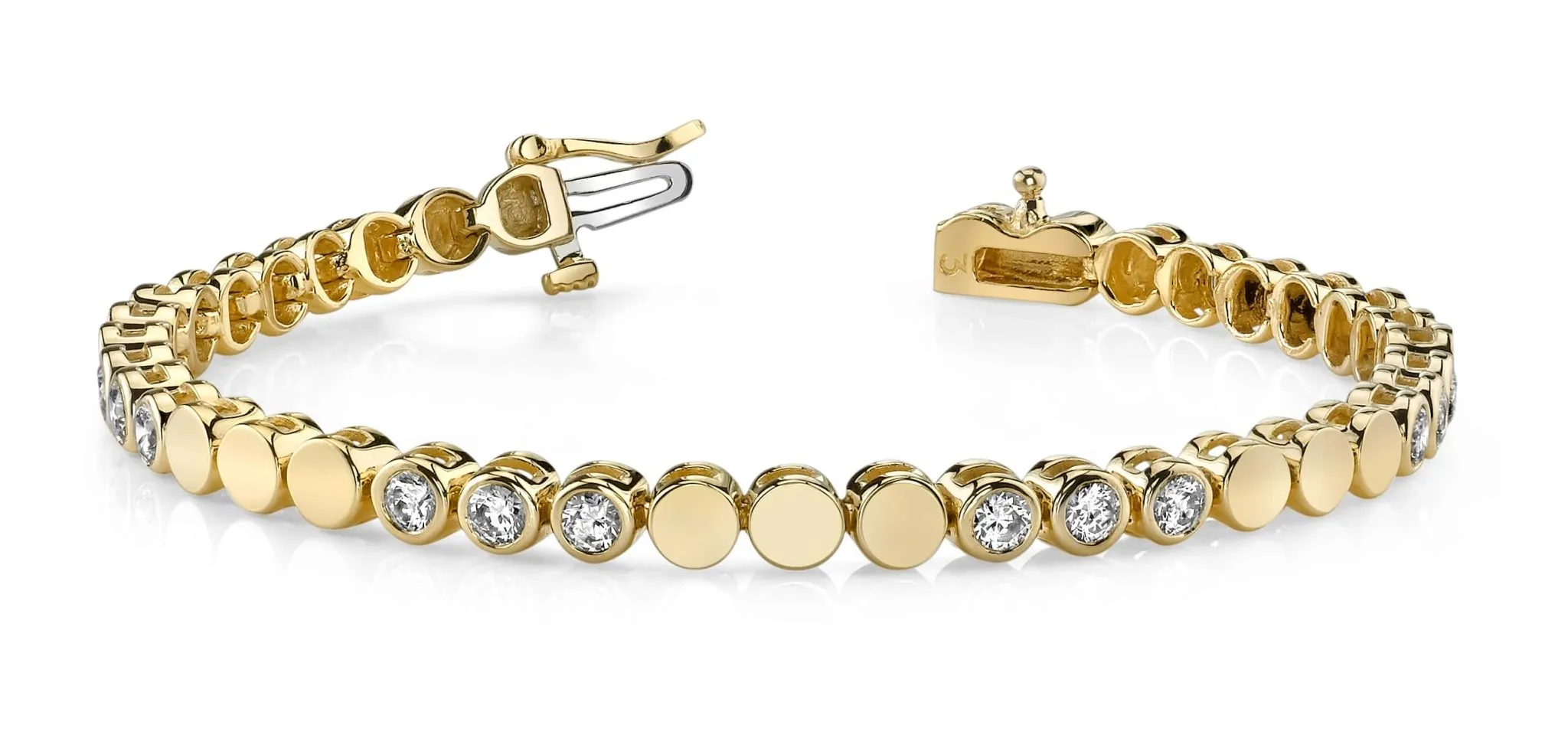 Triple Diamond Bracelet with 1.34 ct.(finished) 2.5mm