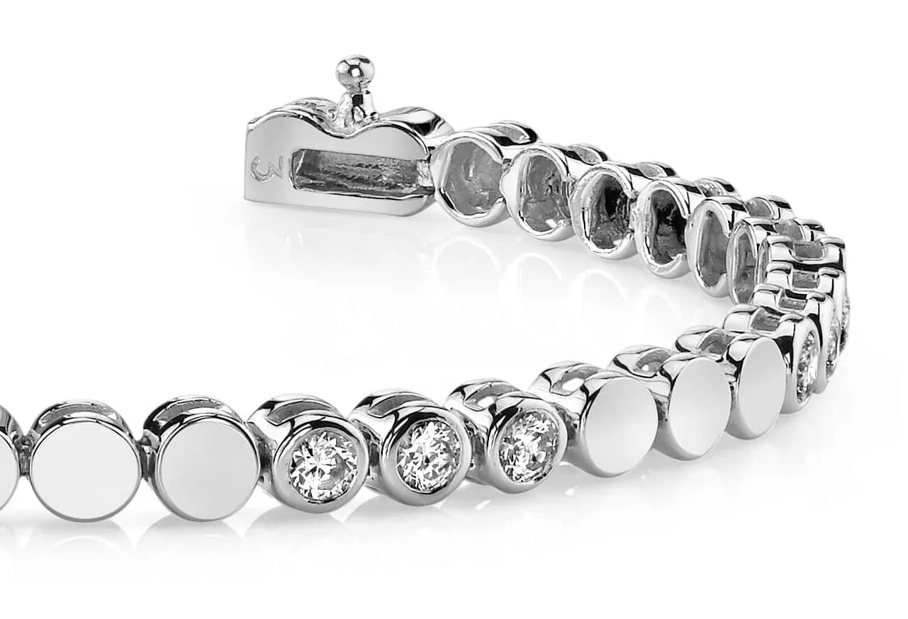 Triple Diamond Bracelet with 1.34 ct.(finished) 2.5mm