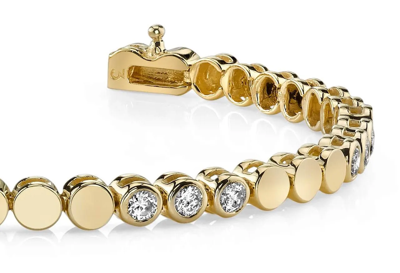 Triple Diamond Bracelet with 1.34 ct.(finished) 2.5mm