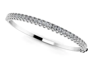 Unique Prong Diamond Bangle Lab-Grown Diamond Bracelet with 2.84 ct.(finished) 3mm