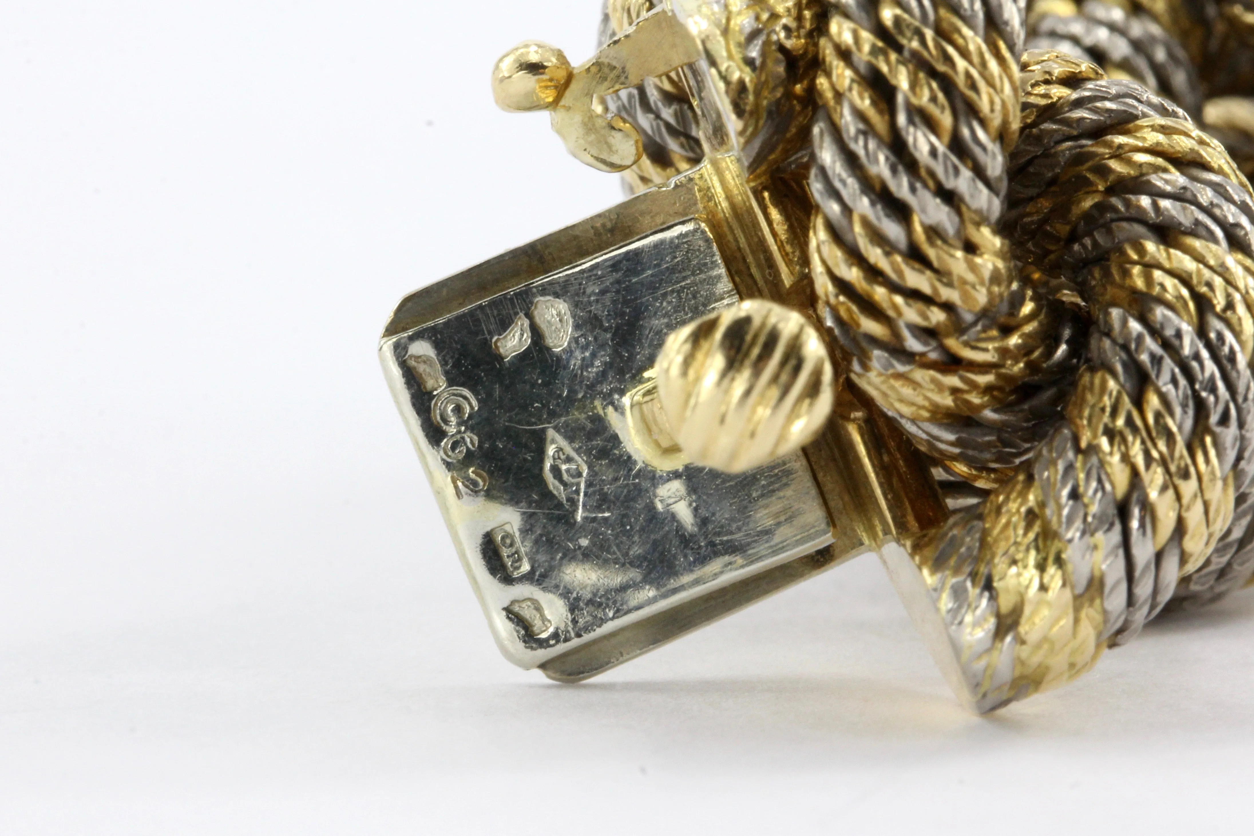 Van Cleef & Arpels Georges Lenfant Paris Woven Gold & Platinum Bracelet c.1970's