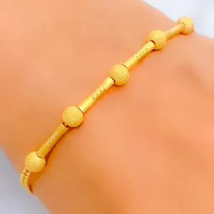 Vibrant Beaded 22K Gold Bracelet
