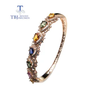 Vintage Color Sapphire Gemstone Bangles