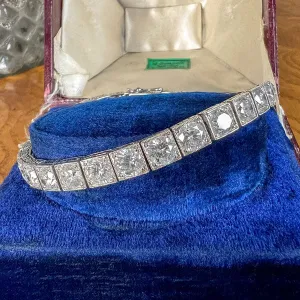 Vintage Diamond Straightline Tennis Bracelet