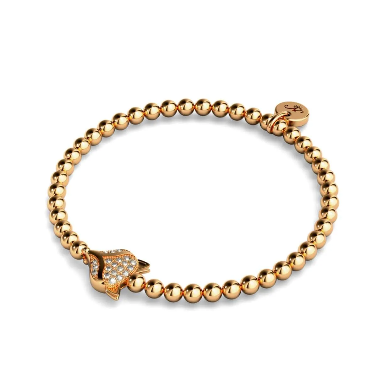 Vixen | 18k Rose Gold | Crystal Fox Bracelet