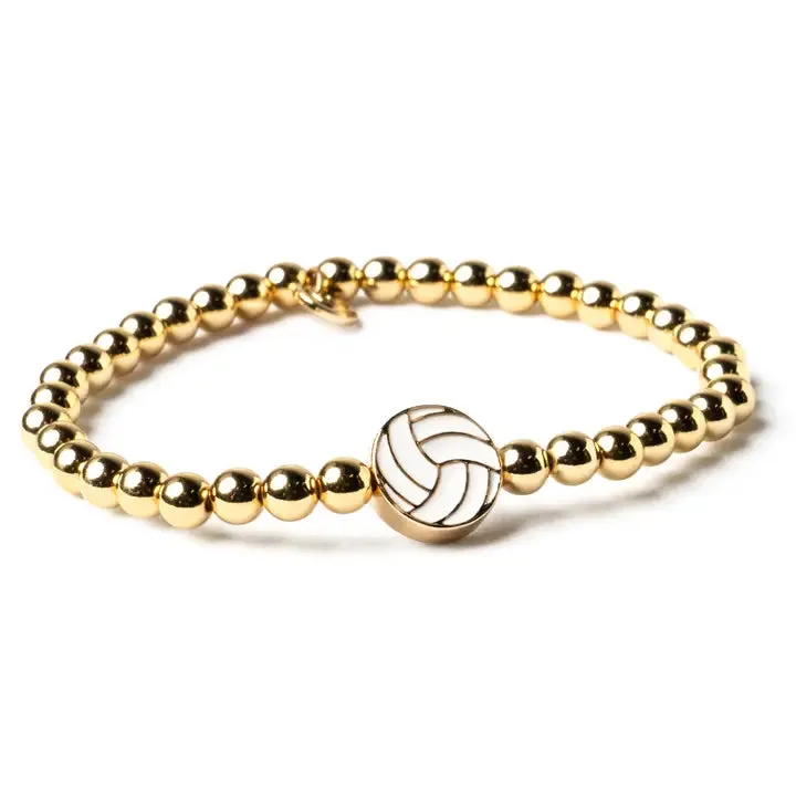 Volleyball Stack Bracelet