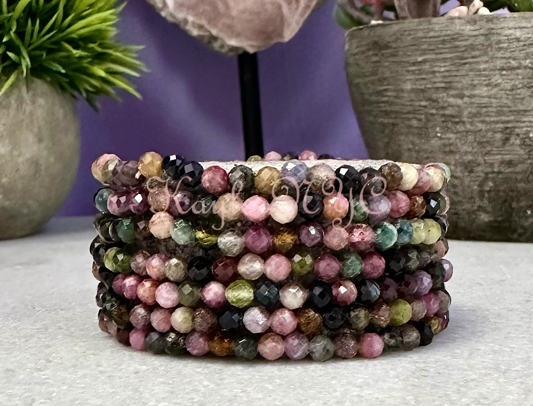 Watermelon Tourmaline Bracelet