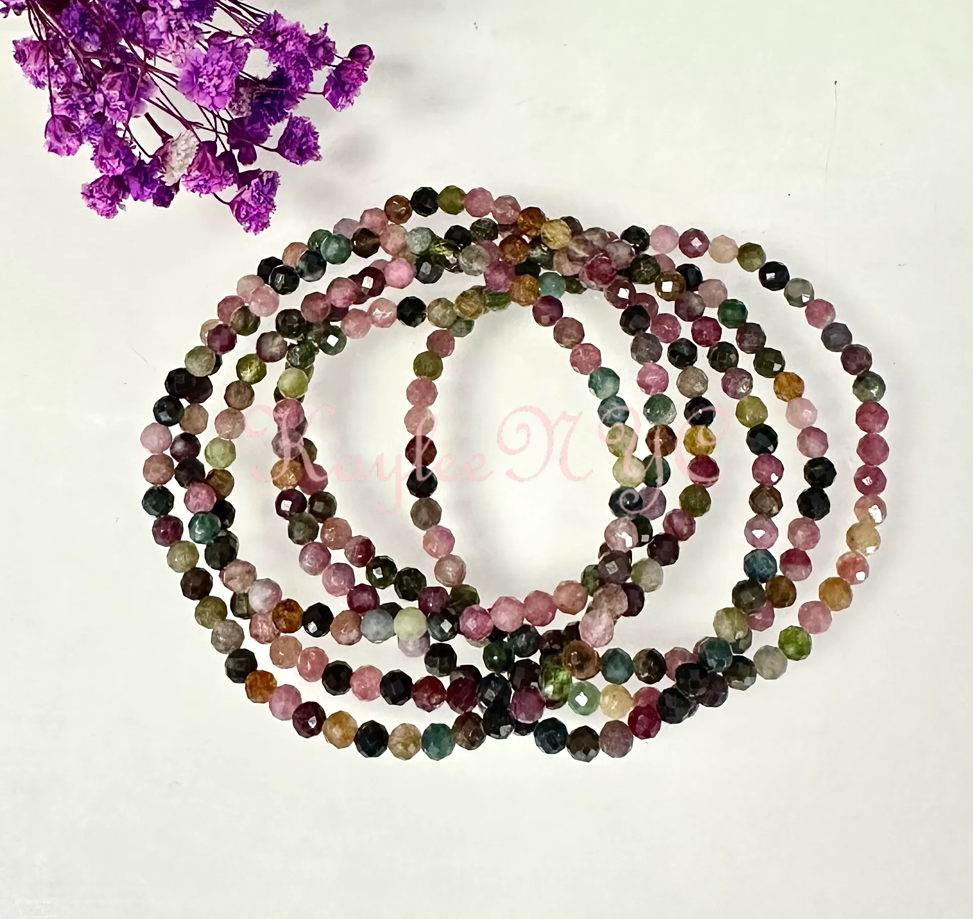Watermelon Tourmaline Bracelet