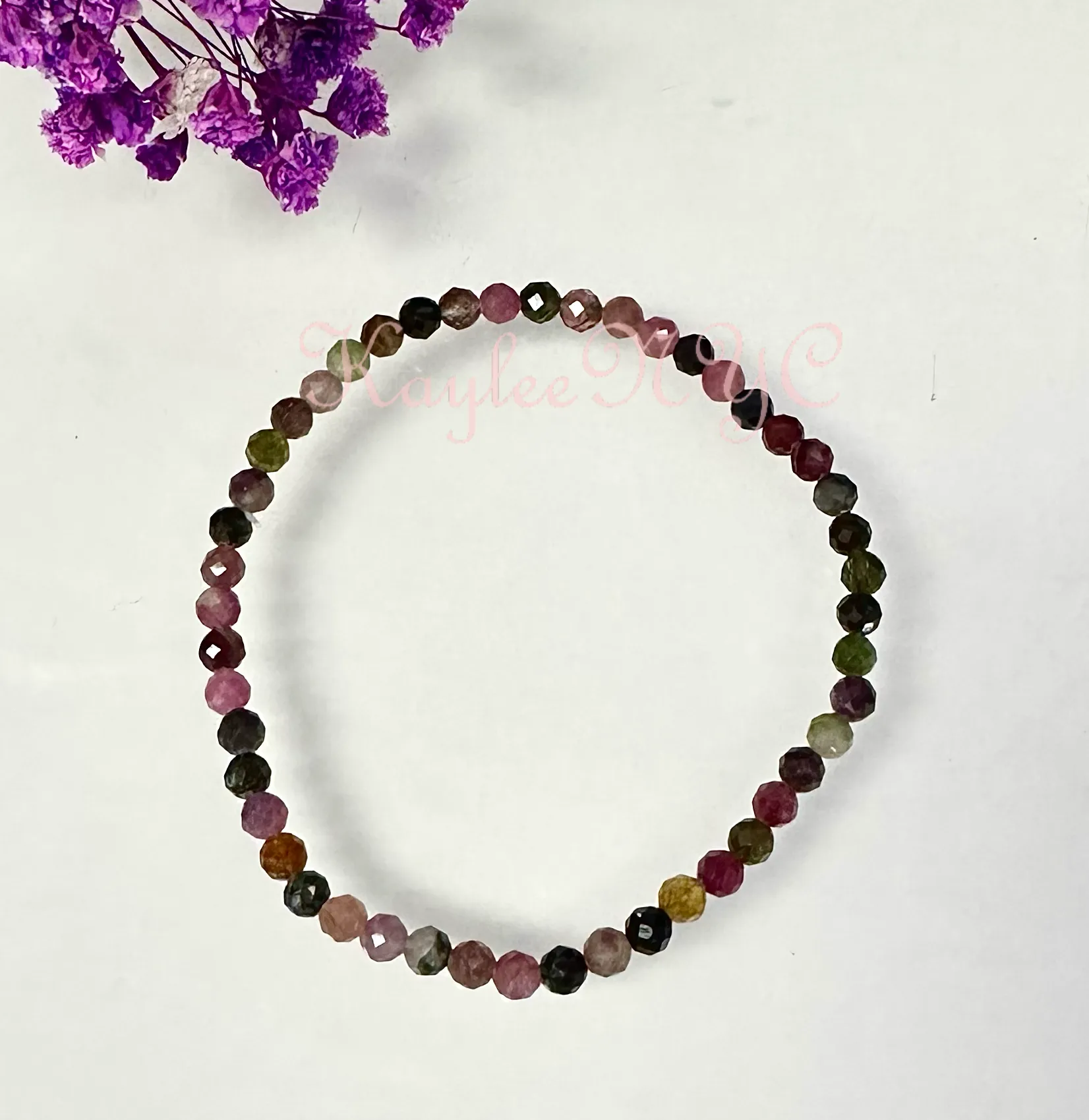 Watermelon Tourmaline Bracelet