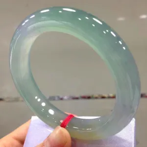 Women's Fashion Permeable Round Bar Jade Bracelets