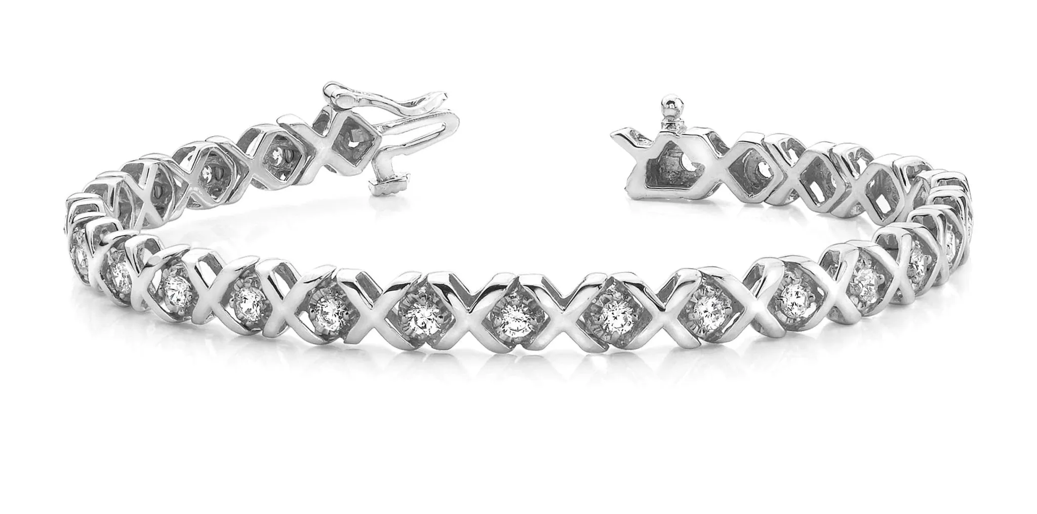 Xoxo Lab-Grown Diamond Bracelet with 1.02 ct.(finished) 2.0mm