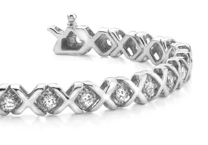 Xoxo Lab-Grown Diamond Bracelet with 1.02 ct.(finished) 2.0mm