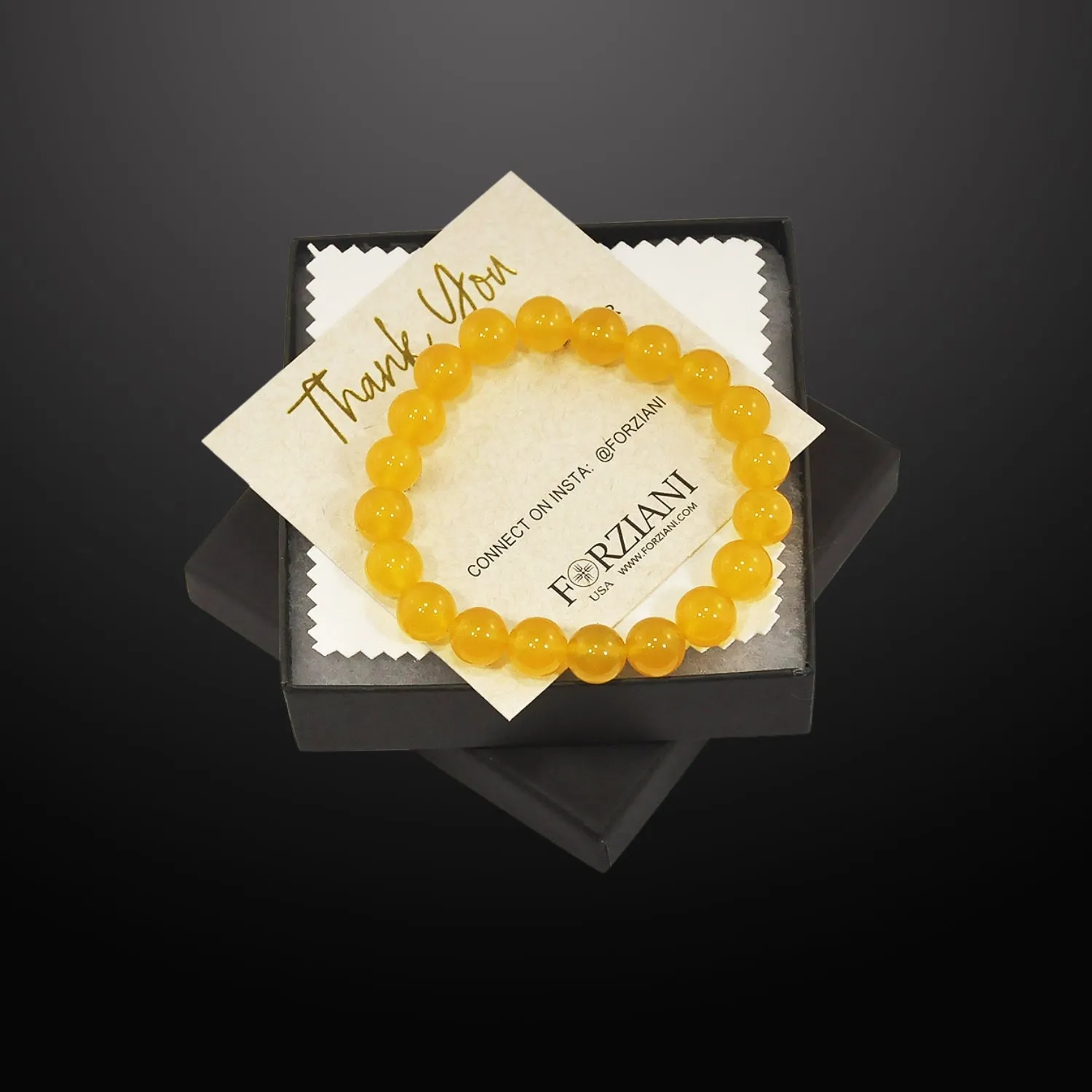 Yellow Jade Beaded Bracelet for Men, 10mm