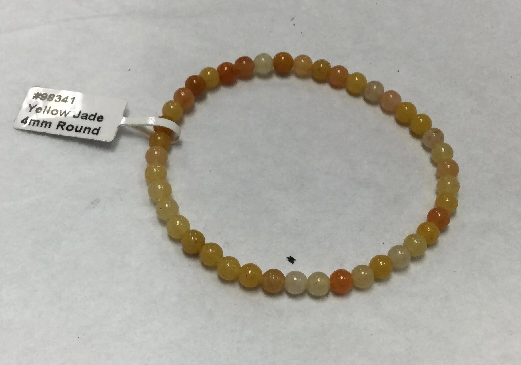 Yellow Jade Bracelet 4mm