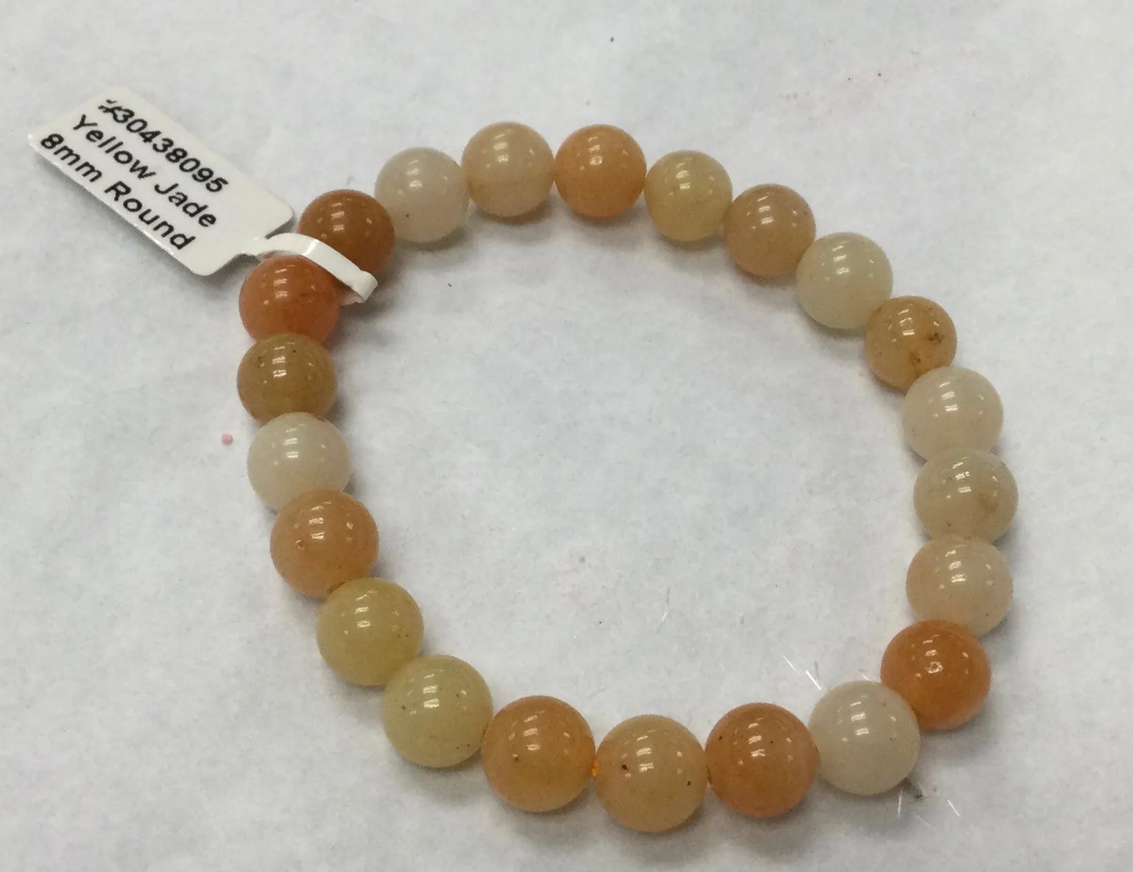 Yellow Jade Bracelet - 8mm