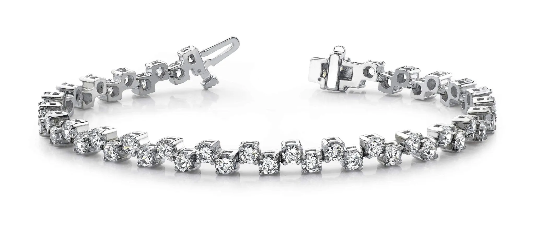 Zig Zag Diamond Bracelet with 4.99 ct.(finished) 2.75mm