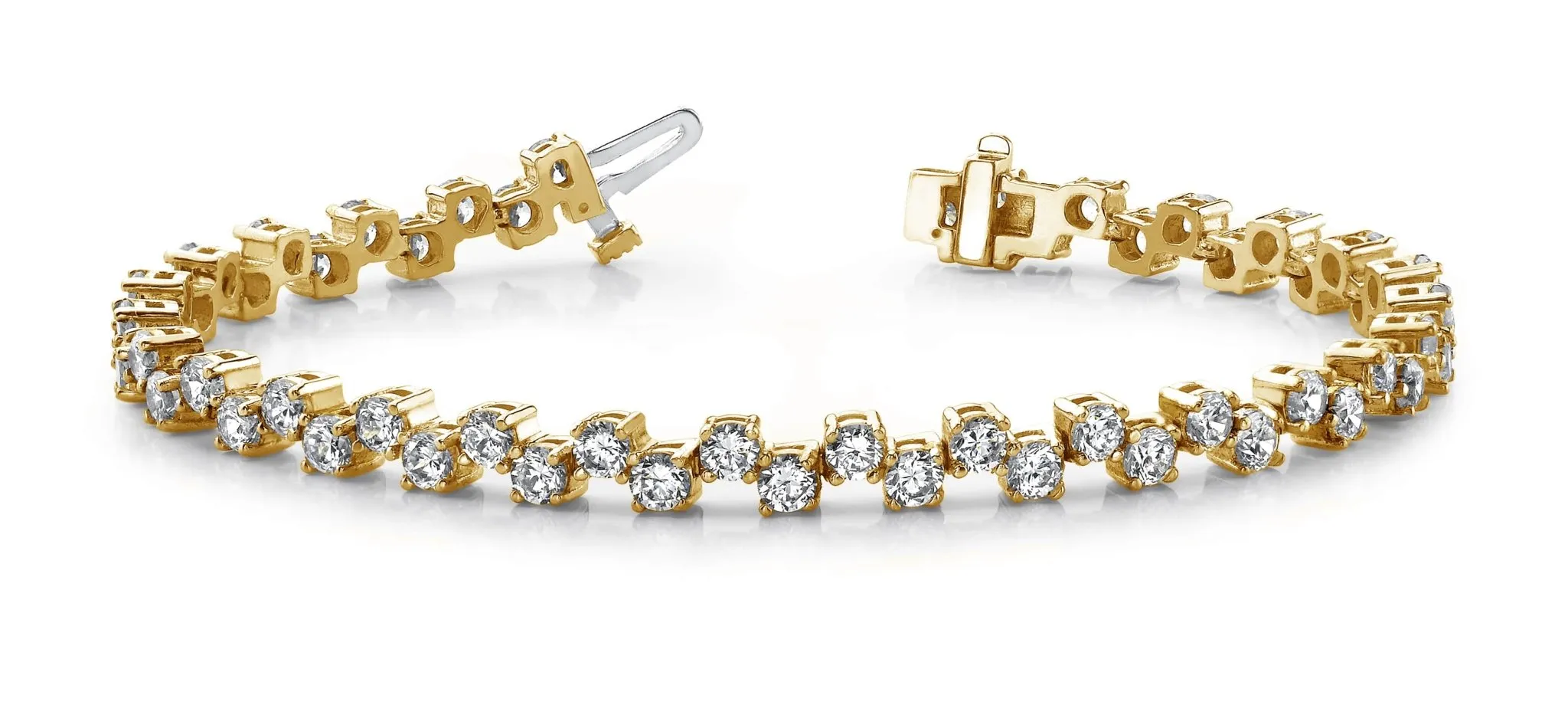 Zig Zag Diamond Bracelet with 4.99 ct.(finished) 2.75mm
